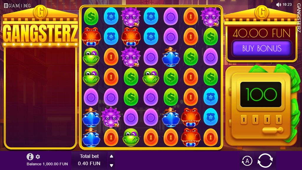 Screenshot of Gangsterz slot from BGaming