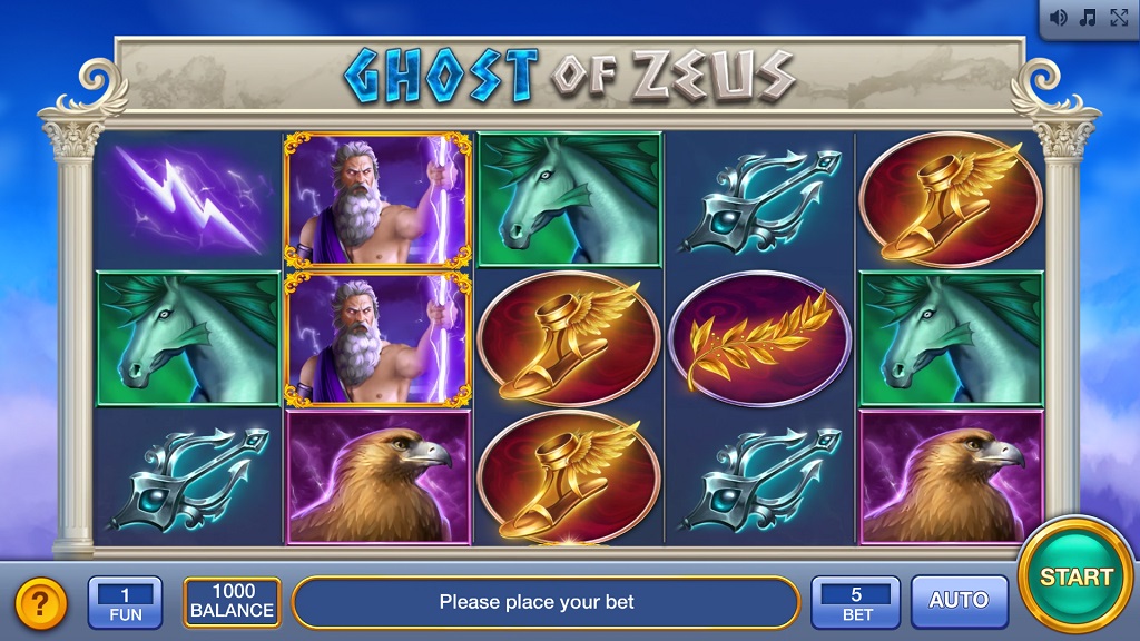 Screenshot of Ghost of Zeus slot from InBet