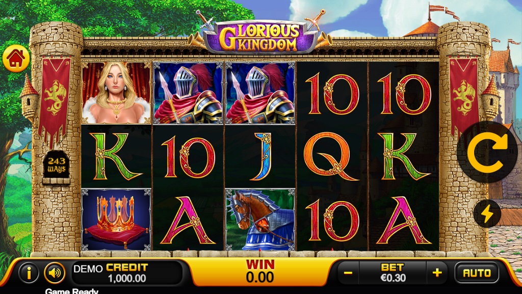 Screenshot of Glorious Kingdom slot from Playstar