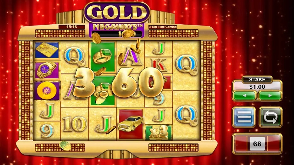 Screenshot of Gold Megaways slot from Big Time Gaming