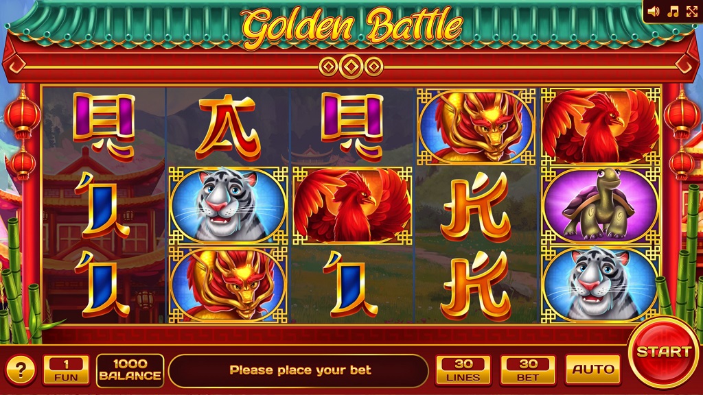 Screenshot of Golden Battle slot from InBet