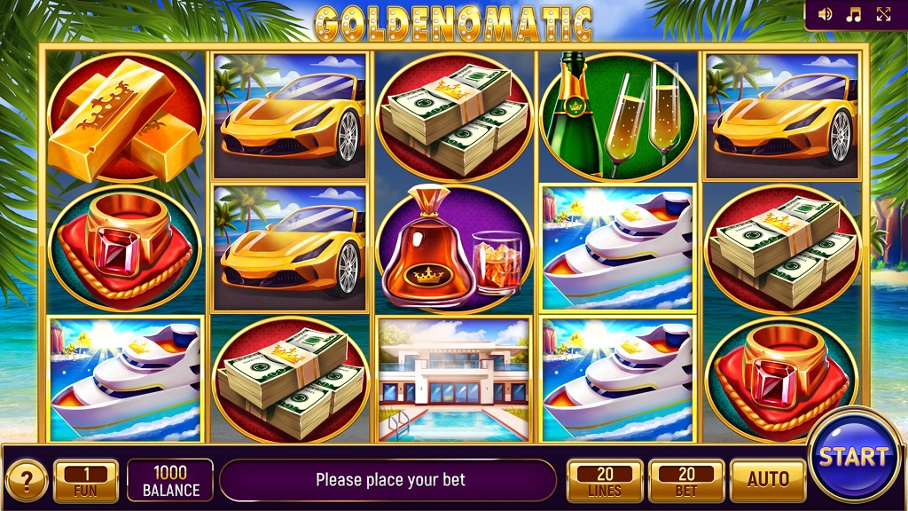 Screenshot of Goldenomatic slot from InBet