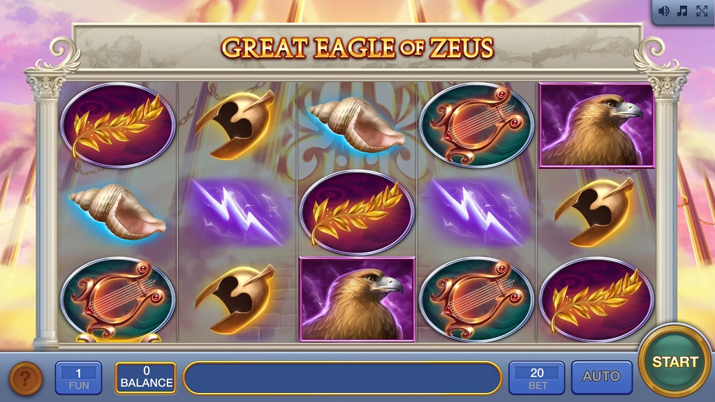 Screenshot of Great Eagle of Zeus slot from InBet