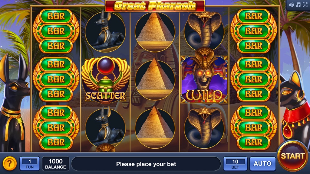 Screenshot of Great Pharaoh slot from InBet