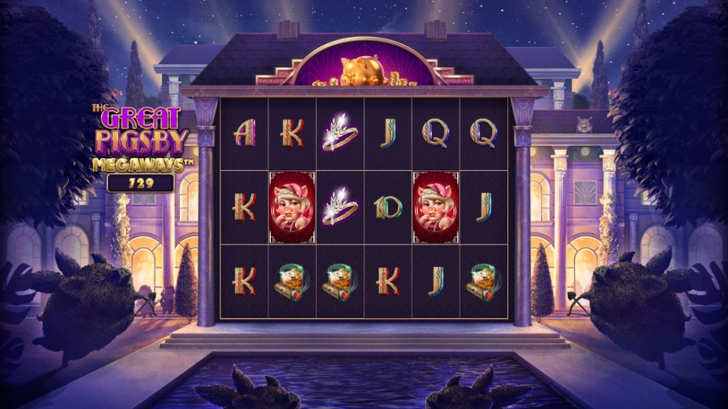 Screenshot of Great Pigsby Megaways slot from Relax Gaming