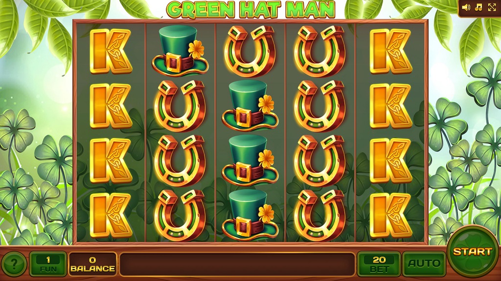 Screenshot of Green Hat Man slot from InBet