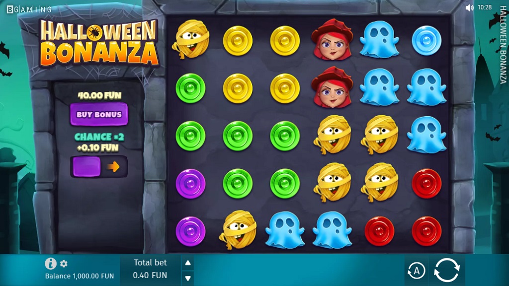Screenshot of Halloween Bonanza slot from BGaming