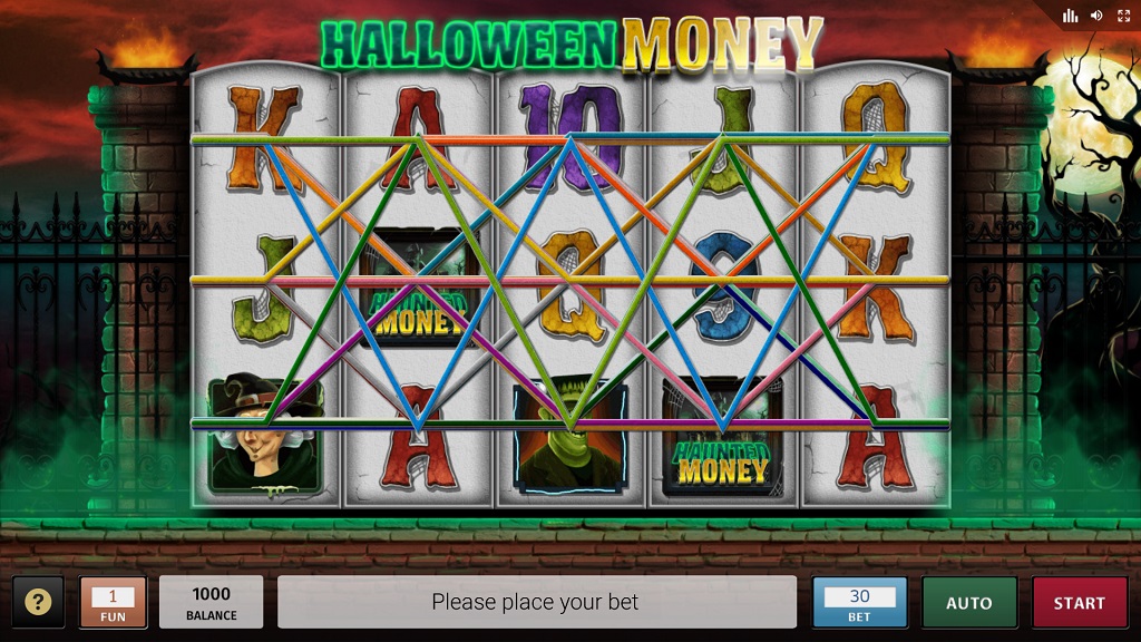 Screenshot of Halloween Money slot from InBet