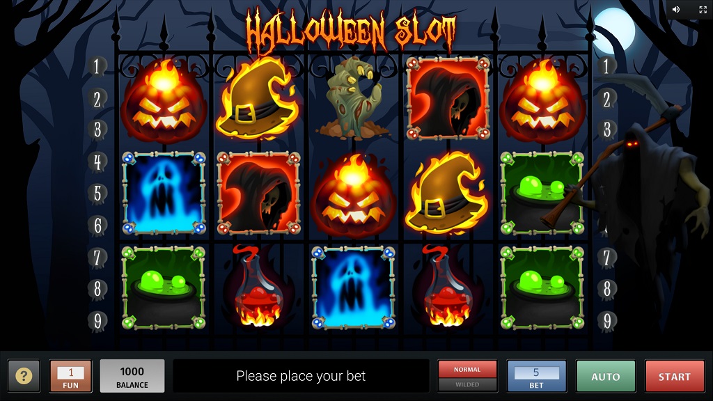 Screenshot of Halloween slot from InBet