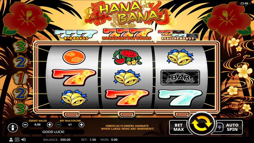 Screenshot of Hana Bana slot from Swintt