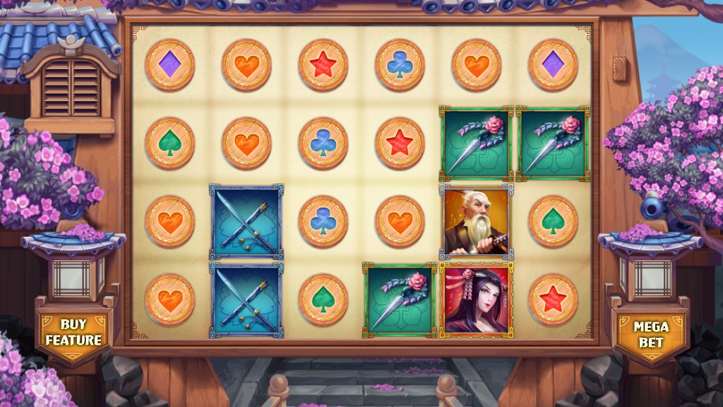 Screenshot of Hazakura Ways slot from Relax Gaming