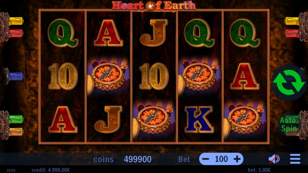 Screenshot of Heart of Earth slot from Swintt