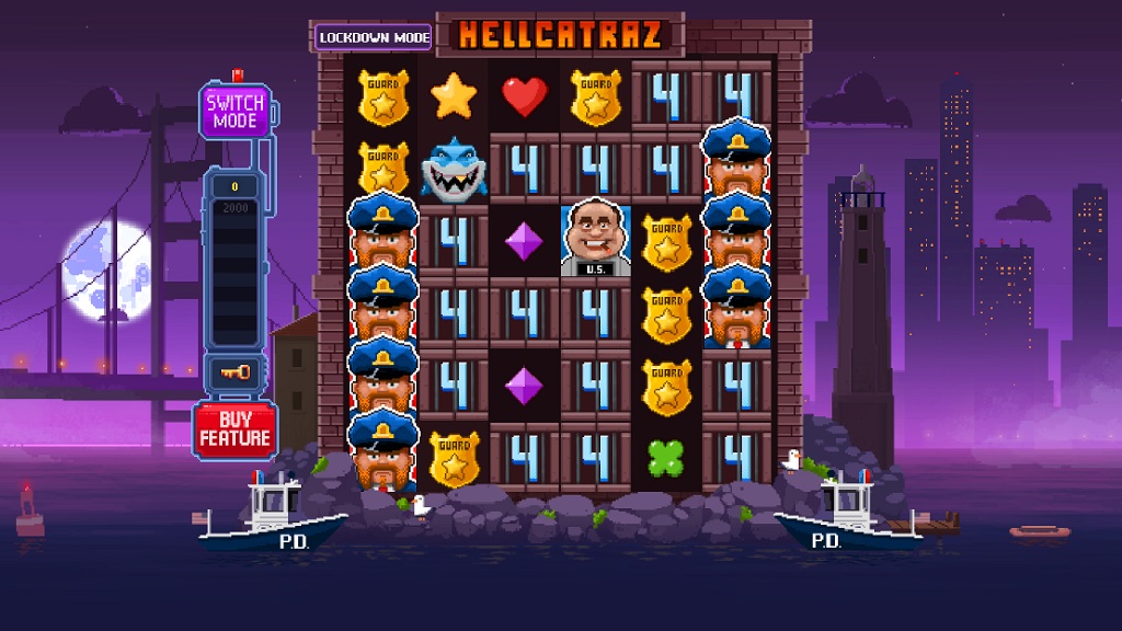 Screenshot of Hellcatraz slot from Relax Gaming