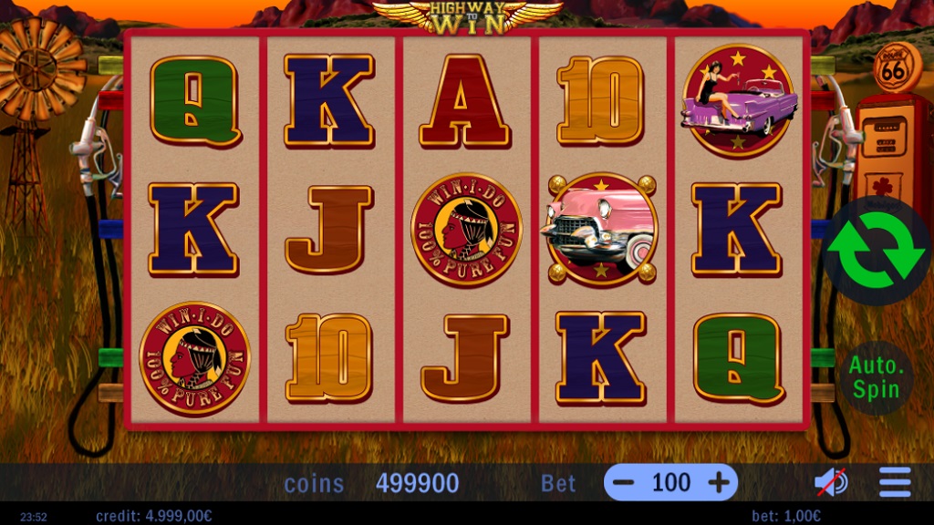 Screenshot of Highway to Win slot from Swintt