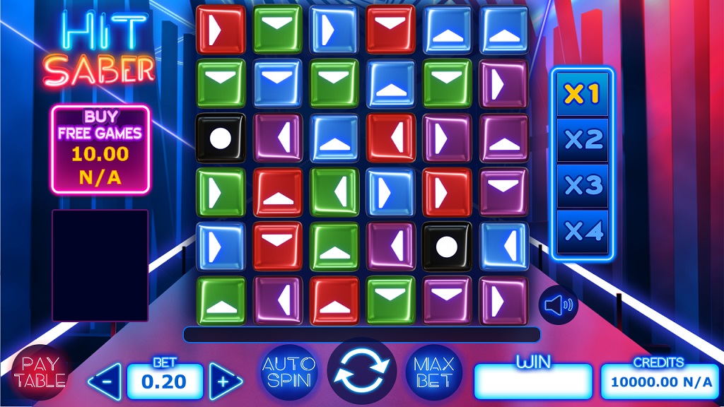 Screenshot of Hit Saber slot from Felix Gaming