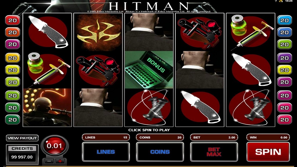 Screenshot of Hitman from Microgaming