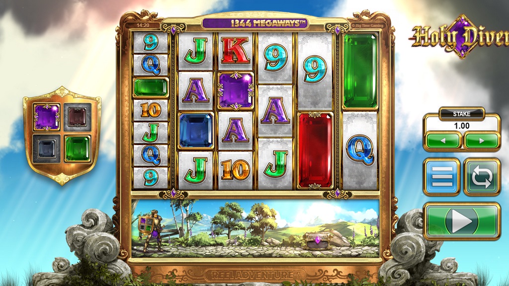 Screenshot of Holy Diver Megaways slot from Big Time Gaming