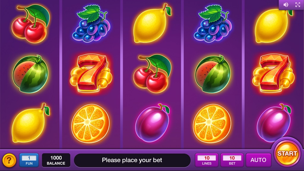 Screenshot of Hot Fruits Wheel slot from InBet