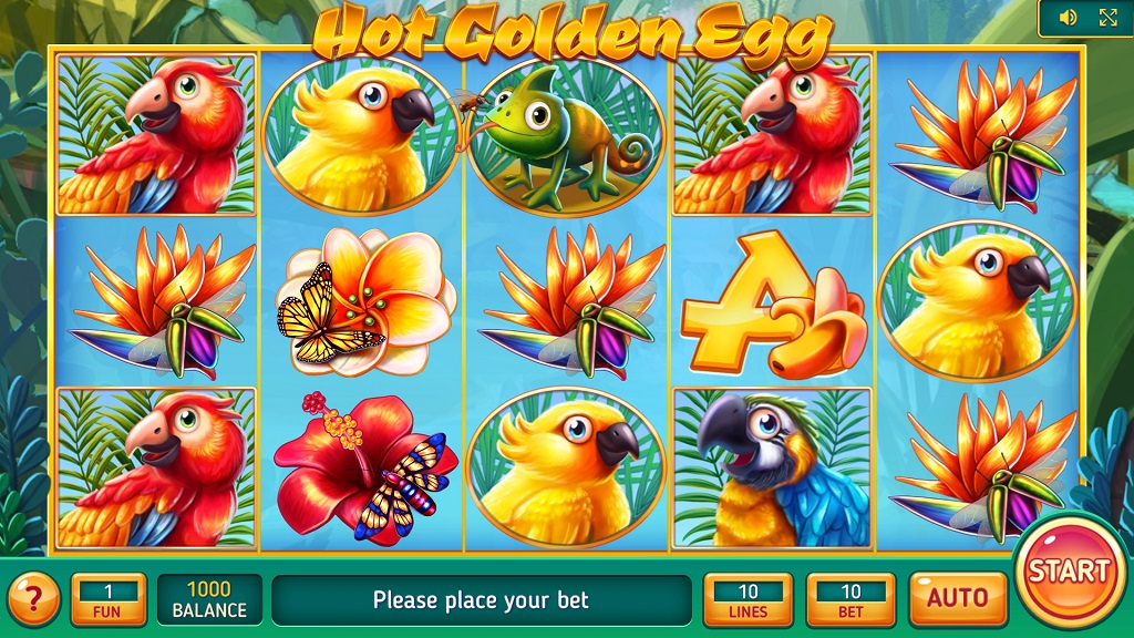 Screenshot of Hot Golden Egg slot from InBet
