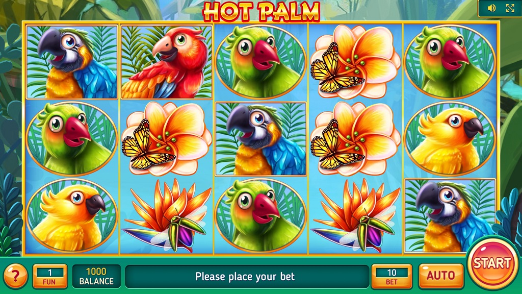 Screenshot of Hot Palm slot from InBet