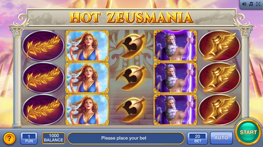 Screenshot of Hot Zeusmania slot from InBet