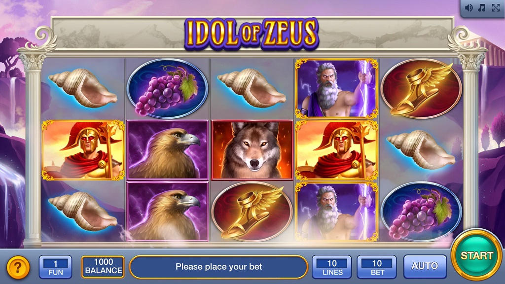 Screenshot of Idol of Zeus slot from InBet