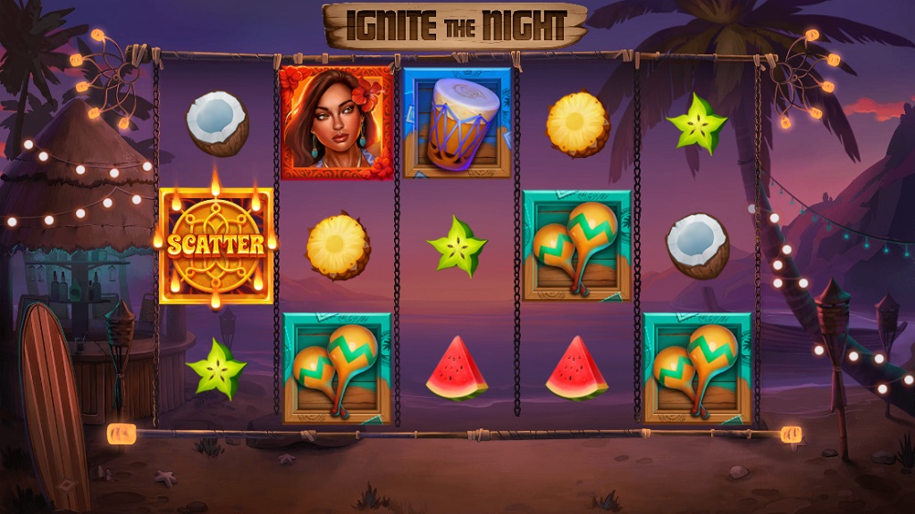 Screenshot of Ignite the Night slot from Relax Gaming