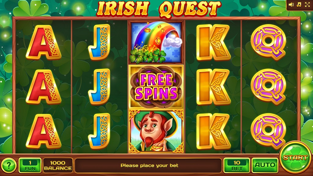 Screenshot of Irish Quest slot from InBet