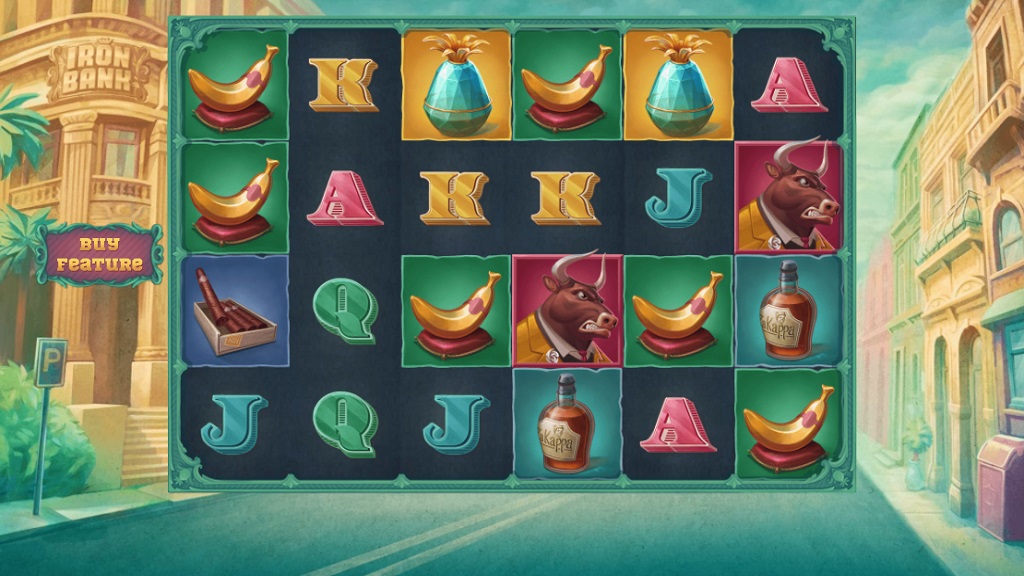 Screenshot of Iron Bank slot from Relax Gaming
