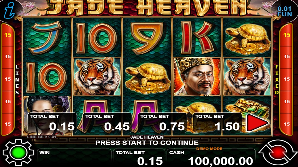 Screenshot of Jade Heaven slot from CT Interactive