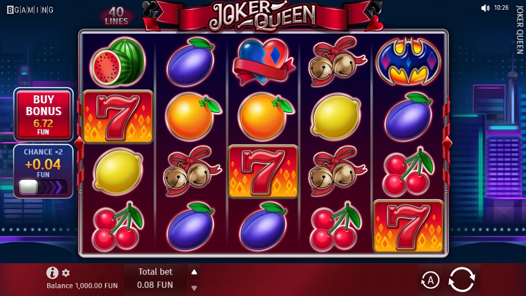 Screenshot of Joker Queen slot from BGaming