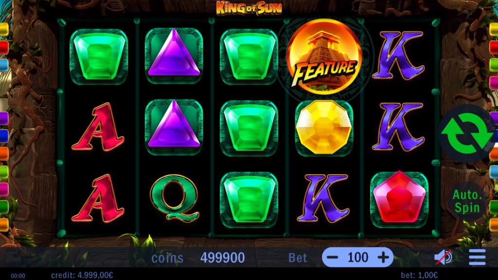 Screenshot of King of Sun slot from Swintt