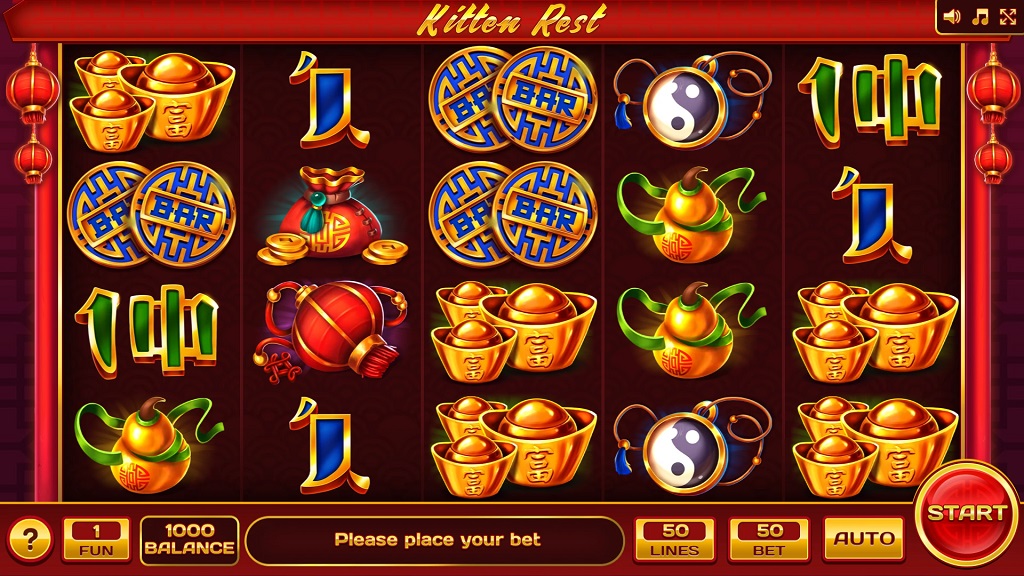 Screenshot of Kitten Rest slot from InBet