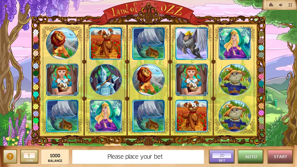 Screenshot of Land of Ozz slot from InBet