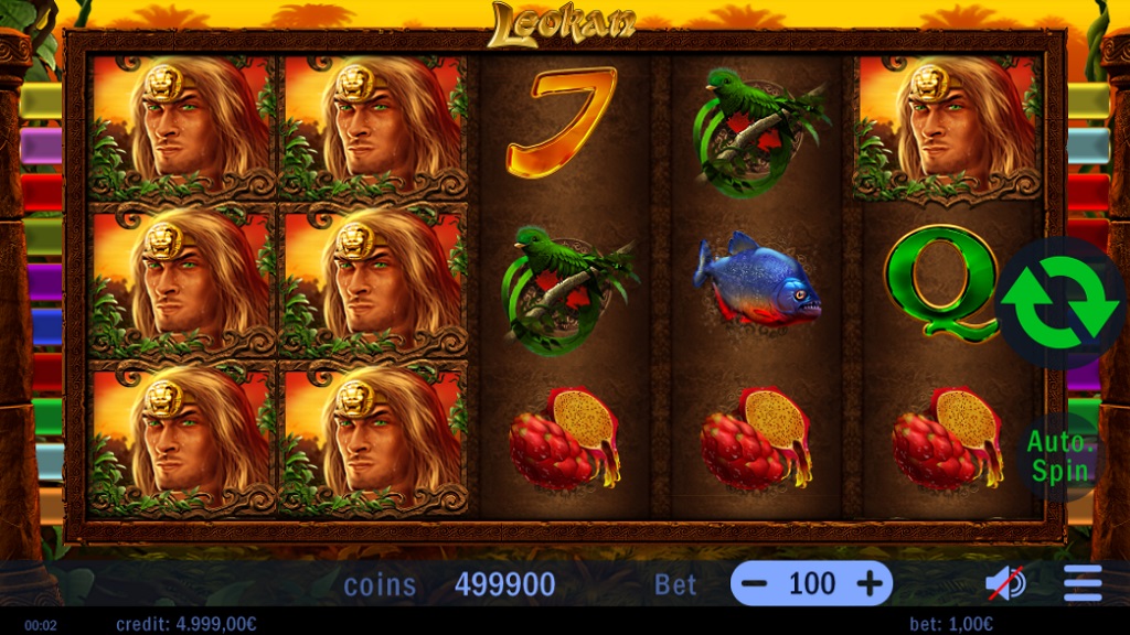 Screenshot of Leokan slot from Swintt