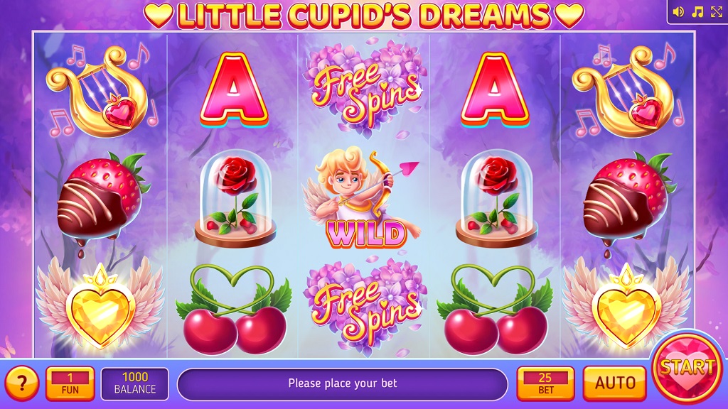 Screenshot of Little Cupid's Dreams slot from InBet