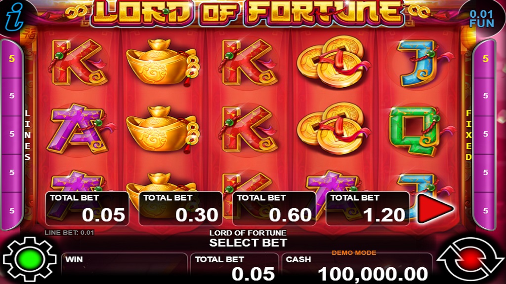 Screenshot of Lord of Fortune slot from CT Interactive