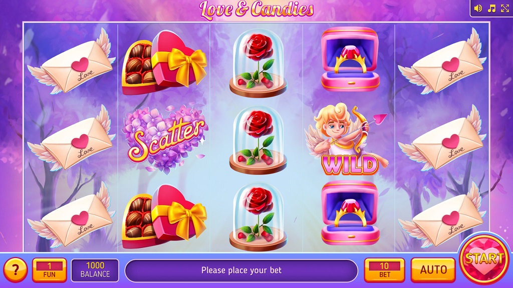 Screenshot of Love and Candies slot from InBet
