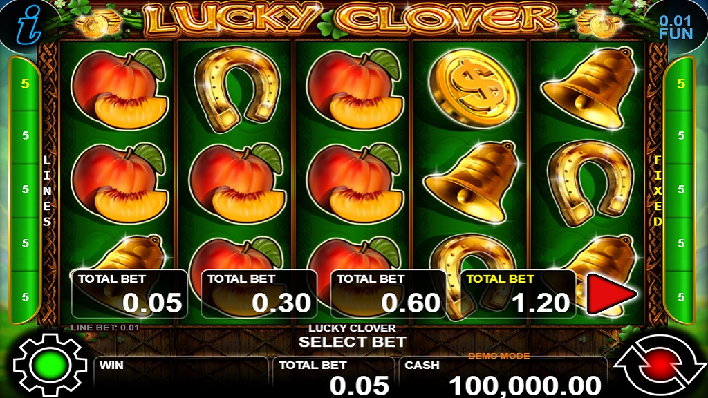 Screenshot of Lucky Clover slot from CT Interactive