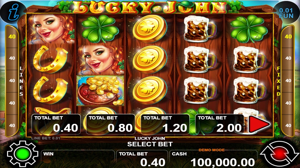 Screenshot of Lucky John slot from CT Interactive