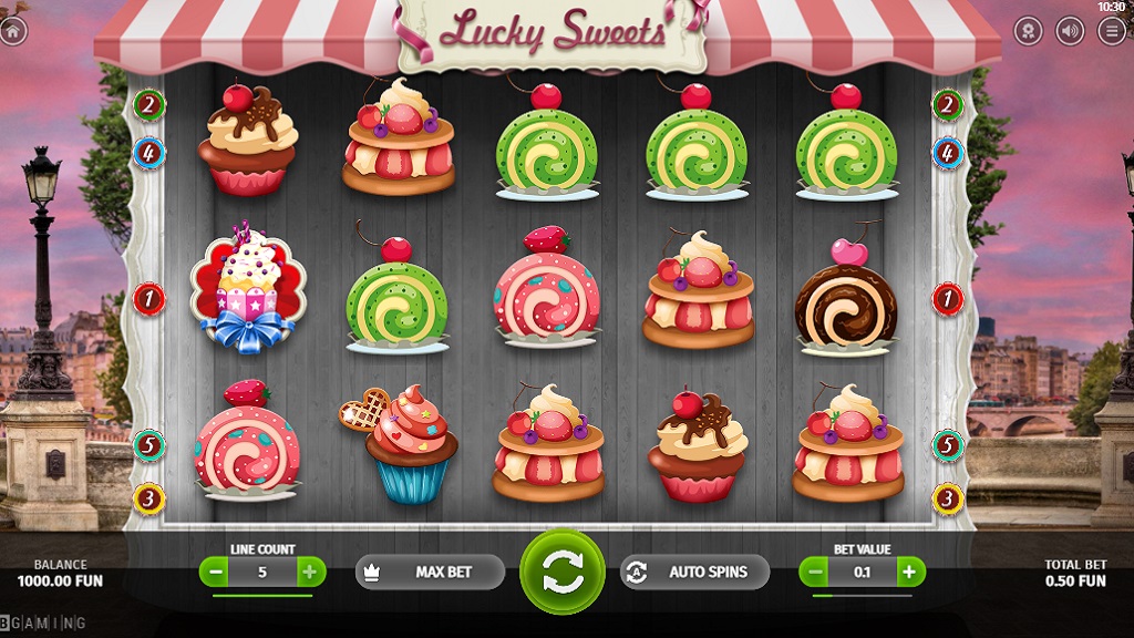 Screenshot of Lucky Sweets slot from BGaming