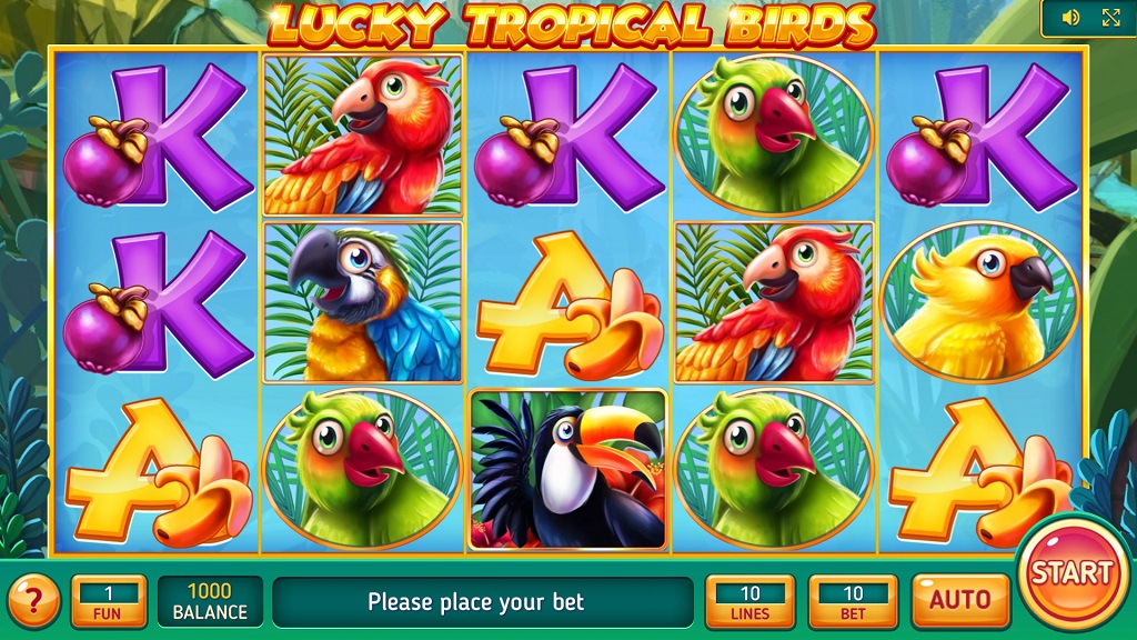 Screenshot of Lucky Tropical Birds slot from InBet