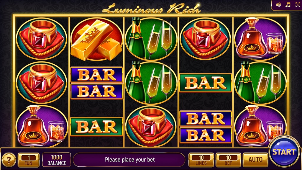 Screenshot of Luminous Rich slot from InBet