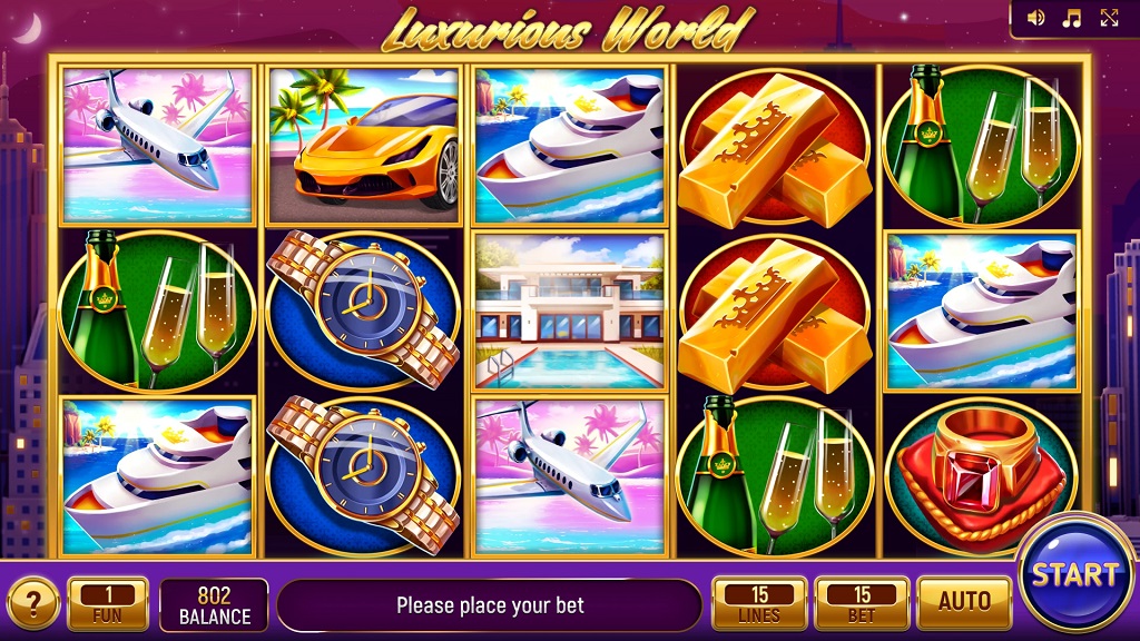 Screenshot of Luxurious World slot from InBet