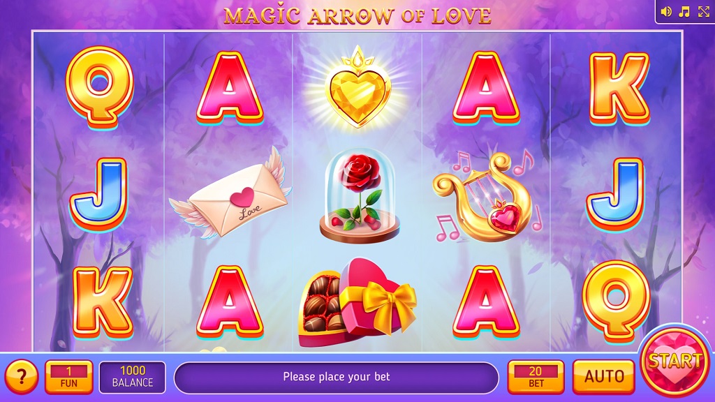 Screenshot of Magic Arrow of Love slot from InBet