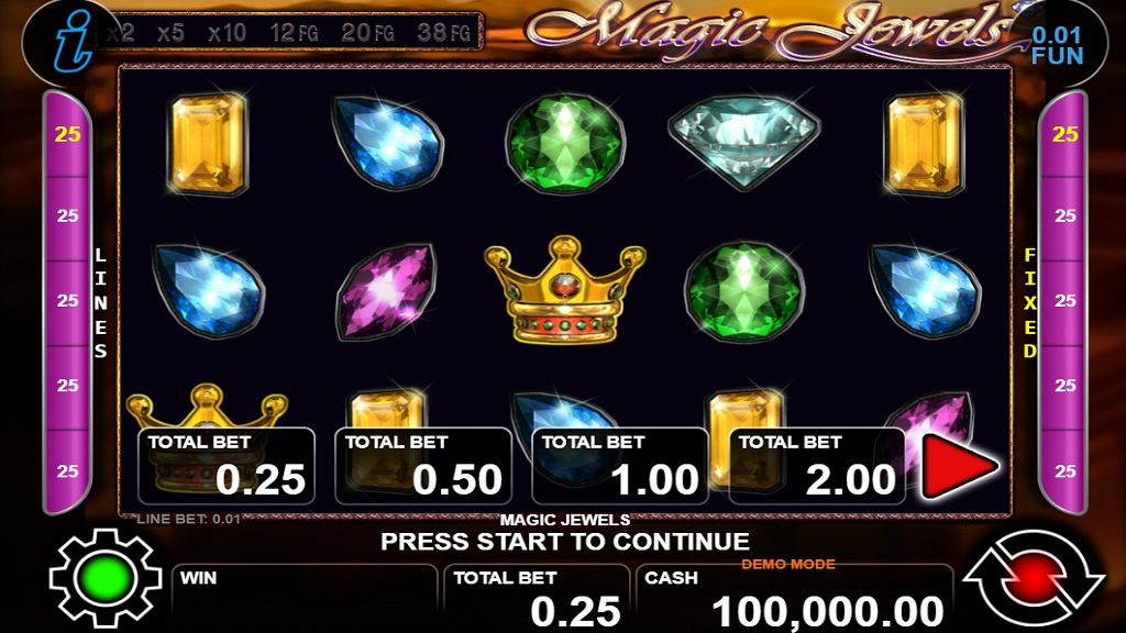 Screenshot of Magic Jewels slot from CT Interactive