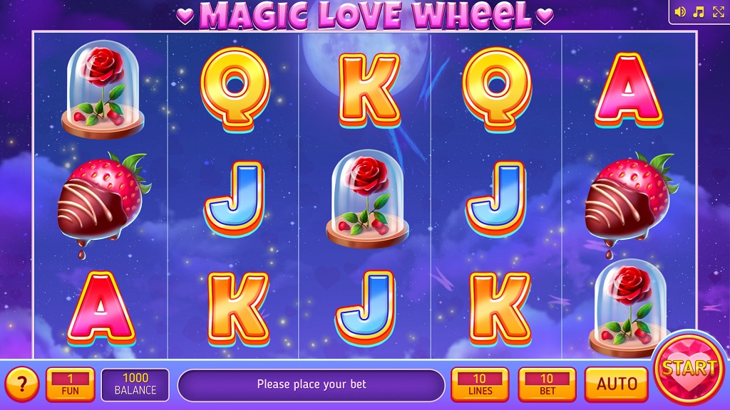 Screenshot of Magic Love Wheel slot from InBet