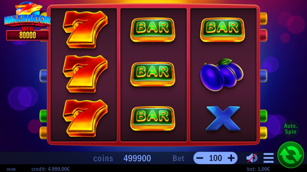 Screenshot of Maximator slot from Swintt