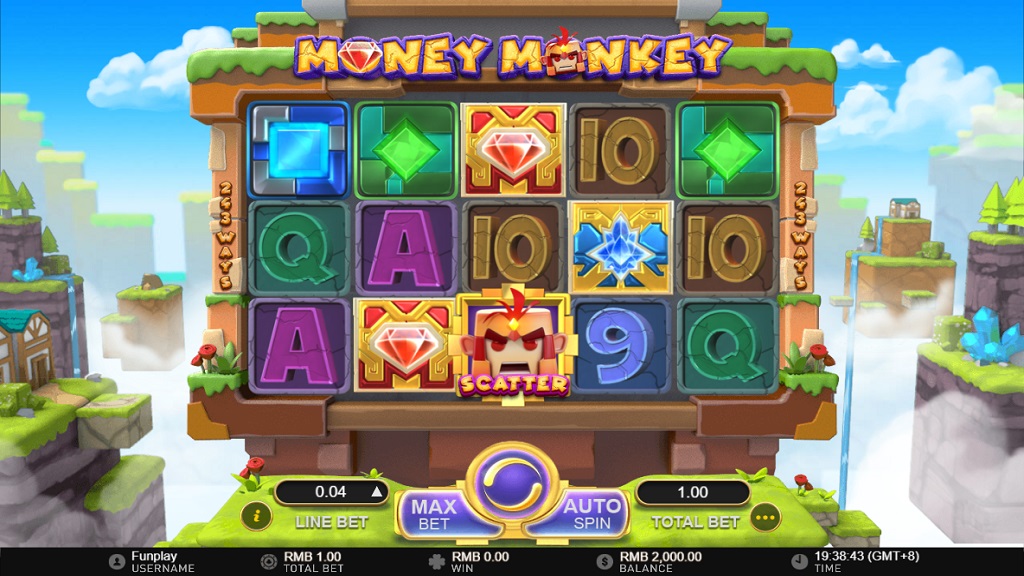 Screenshot of Money Monkey slot from GamePlay