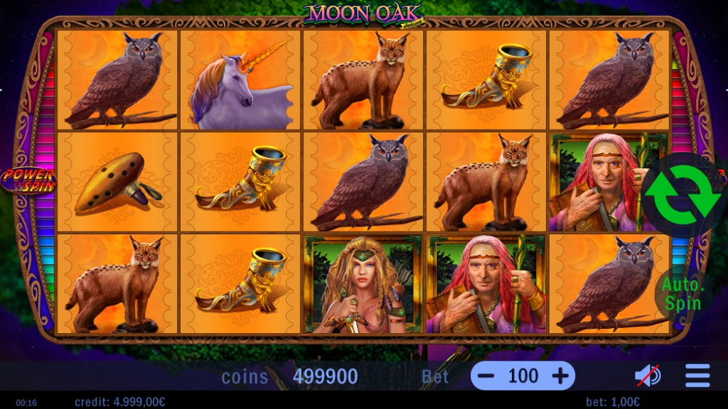 Screenshot of Moon Oak deluxe slot from Swintt